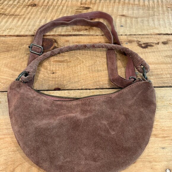 Free People Sweet Talker Suede Sling Bag in Rose NWOT - Picture 9 of 9